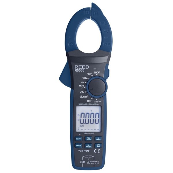 Reed Instruments 1000A True RMS Digital Clamp Meter R5055